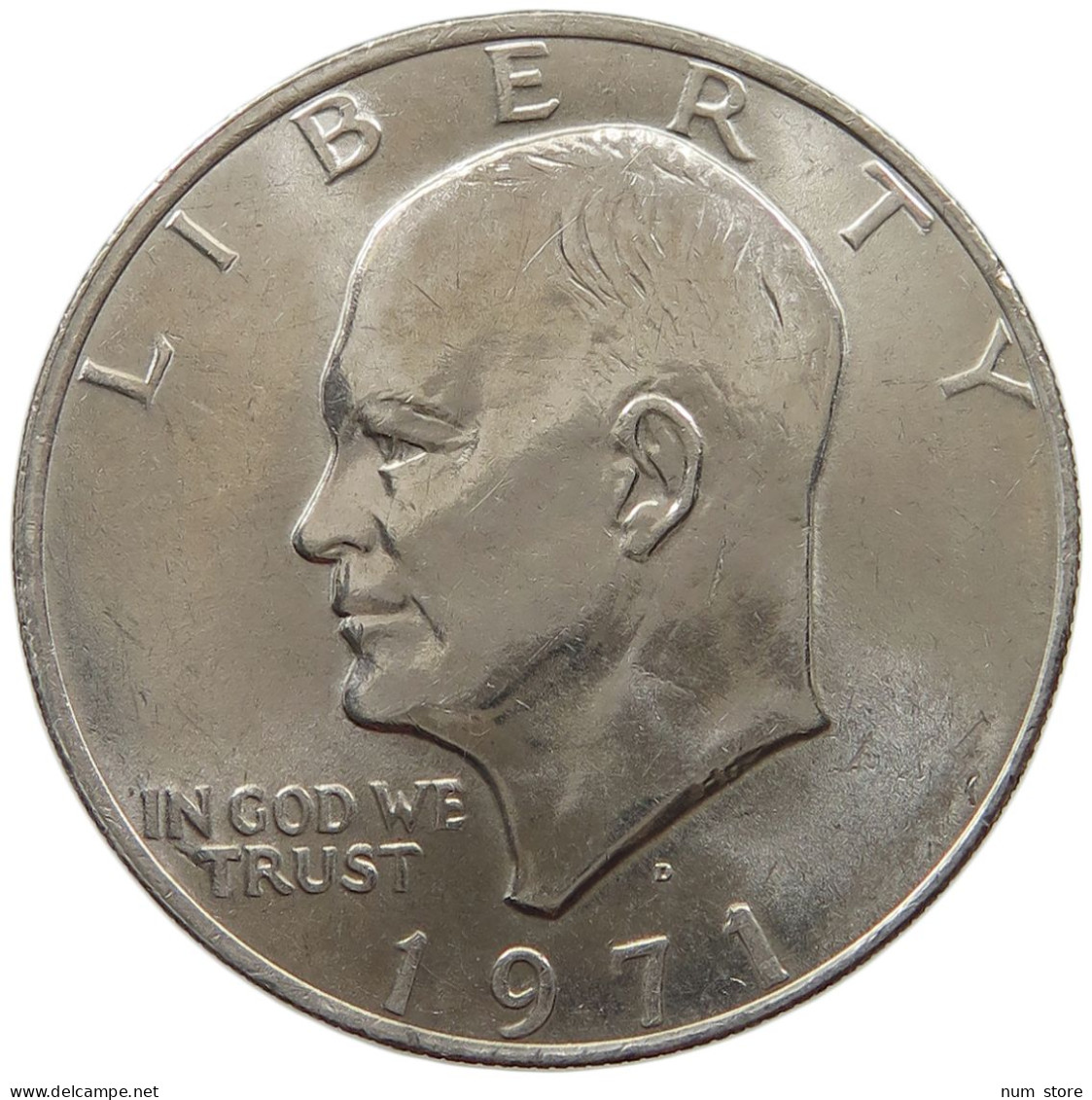 UNITED STATES OF AMERICA DOLLAR 1971 D EISENHOWER NICKEL #s063 1123 - 1971-1978: Eisenhower