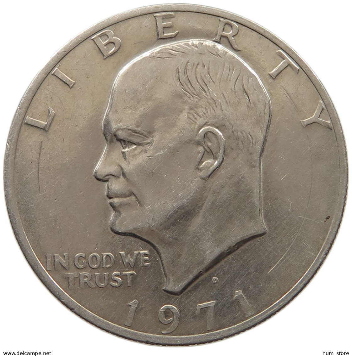 UNITED STATES OF AMERICA DOLLAR 1971 D EISENHOWER #c034 0249 - 1971-1978: Eisenhower