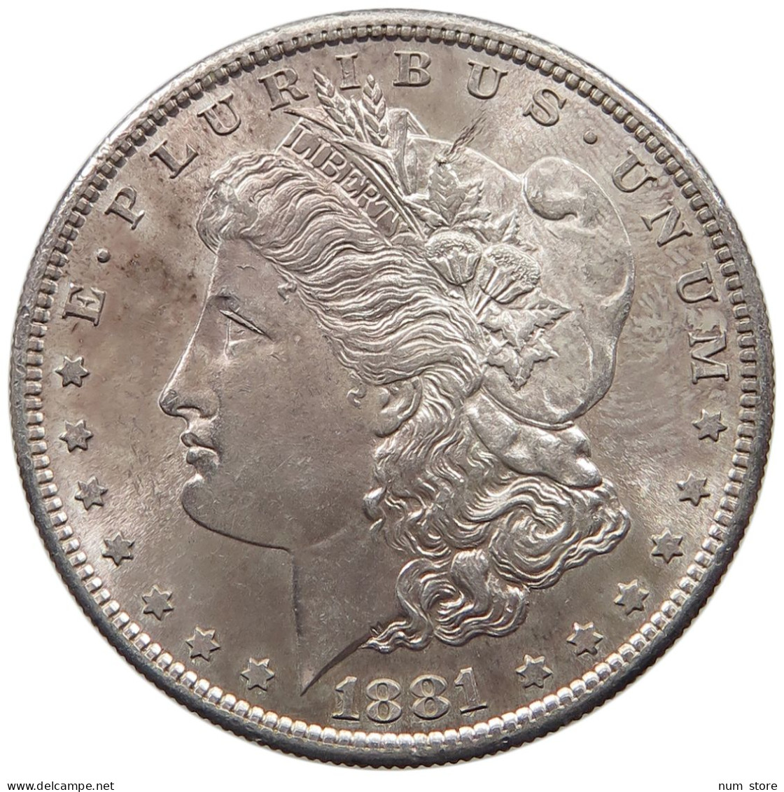 UNITED STATES OF AMERICA DOLLAR 1881 S MORGAN #t155 0089 - 1878-1921: Morgan