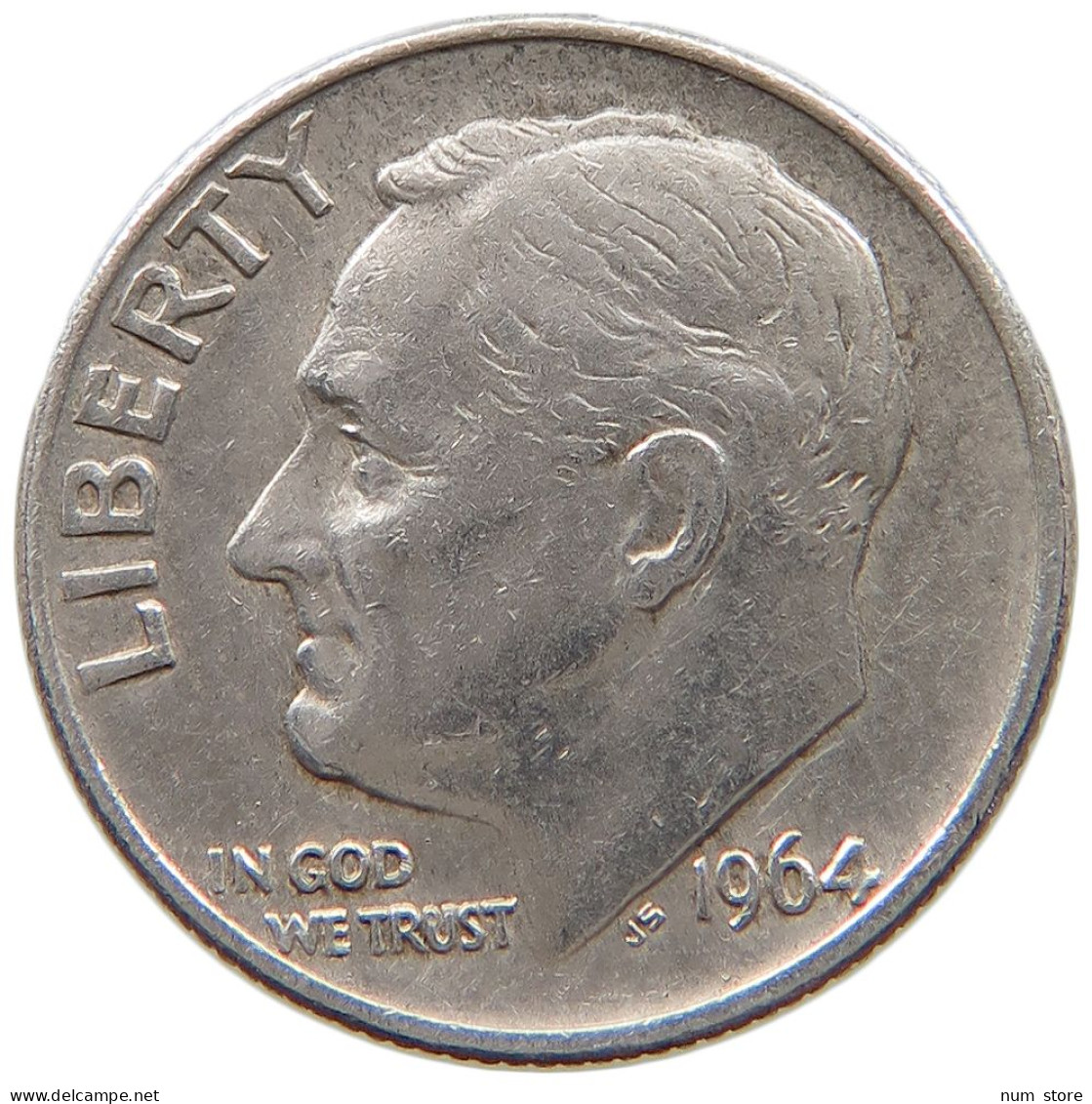 UNITED STATES OF AMERICA DIME 1964 Roosevelt #a057 0179 - 1946-...: Roosevelt