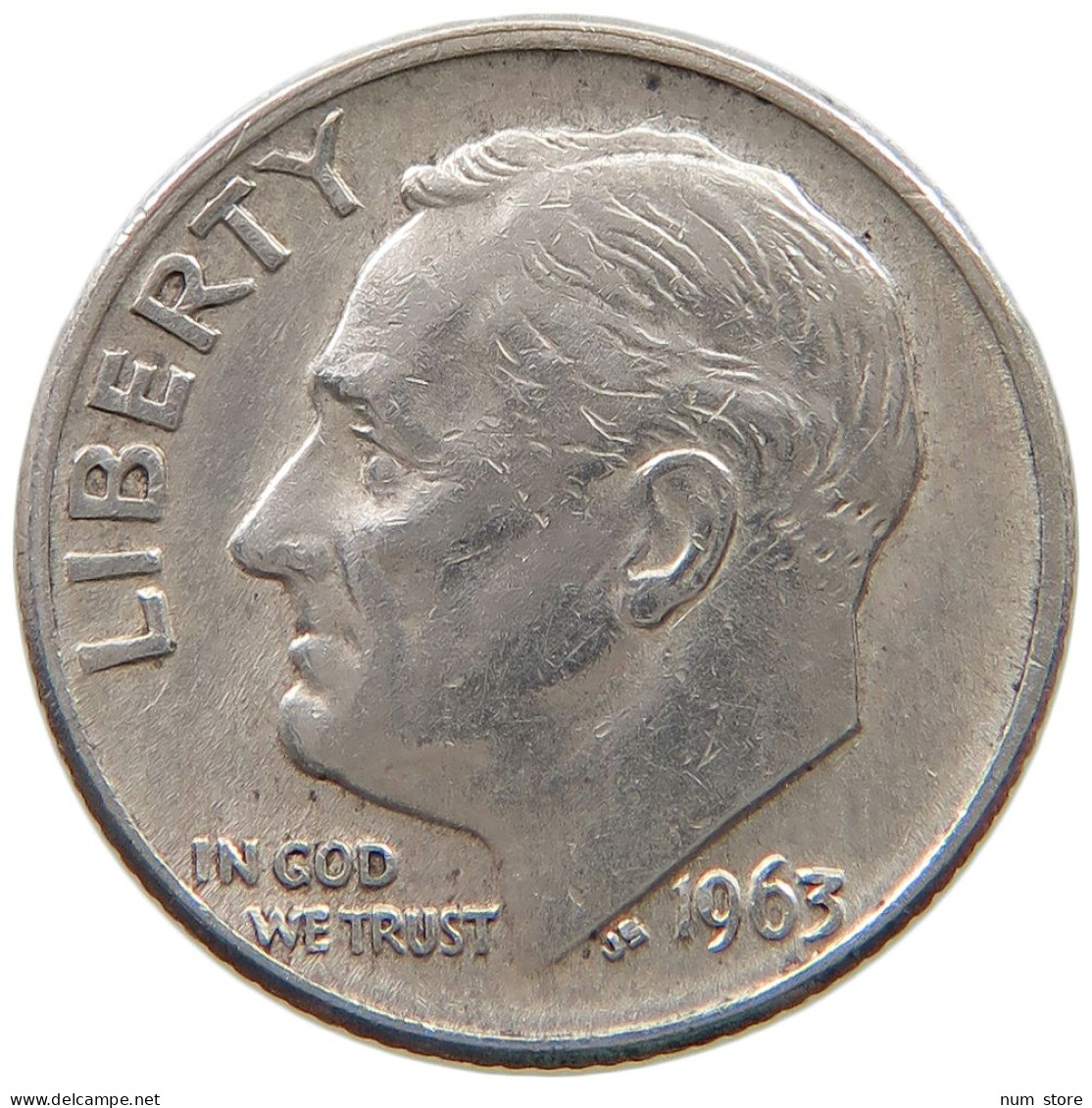 UNITED STATES OF AMERICA DIME 1963 D Roosevelt #a044 0297 - 1946-...: Roosevelt