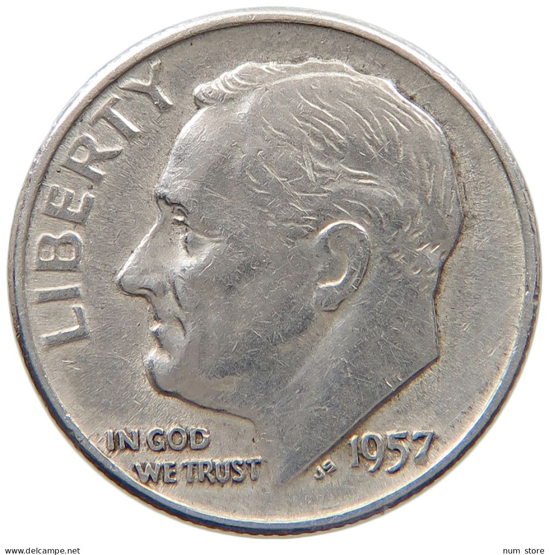 UNITED STATES OF AMERICA DIME 1957 Roosevelt #a045 0821 - 1946-...: Roosevelt