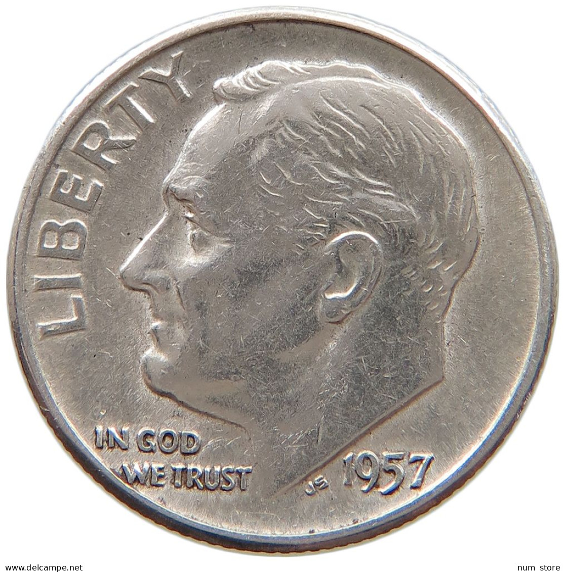 UNITED STATES OF AMERICA DIME 1957 Roosevelt #a064 0467 - 1946-...: Roosevelt