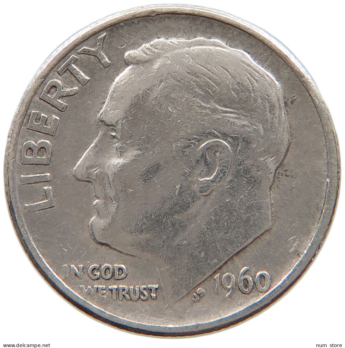 UNITED STATES OF AMERICA DIME 1960 Roosevelt #a064 0439 - 1946-...: Roosevelt