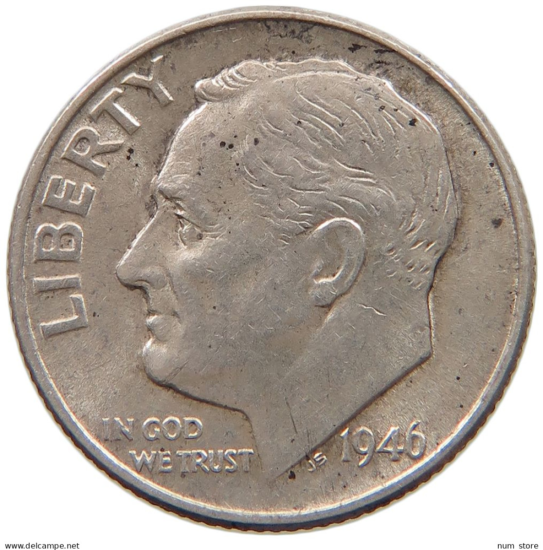 UNITED STATES OF AMERICA DIME 1946 Roosevelt #c019 0069 - 1946-...: Roosevelt