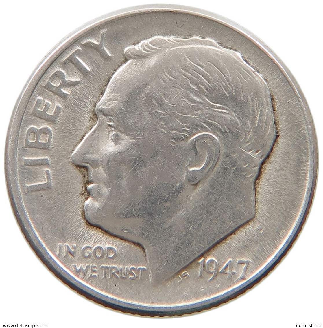 UNITED STATES OF AMERICA DIME 1947 D Roosevelt #a044 0961 - 1946-...: Roosevelt