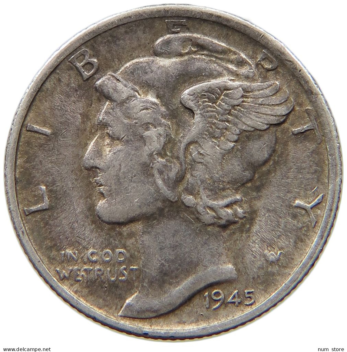 UNITED STATES OF AMERICA DIME 1945 S MERCURY #a091 0617 - 1916-1945: Mercury