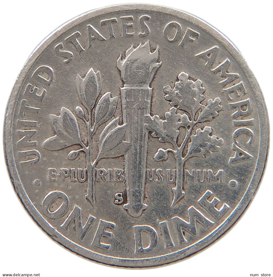 UNITED STATES OF AMERICA DIME 1947 S Roosevelt #a064 0445 - 1946-...: Roosevelt