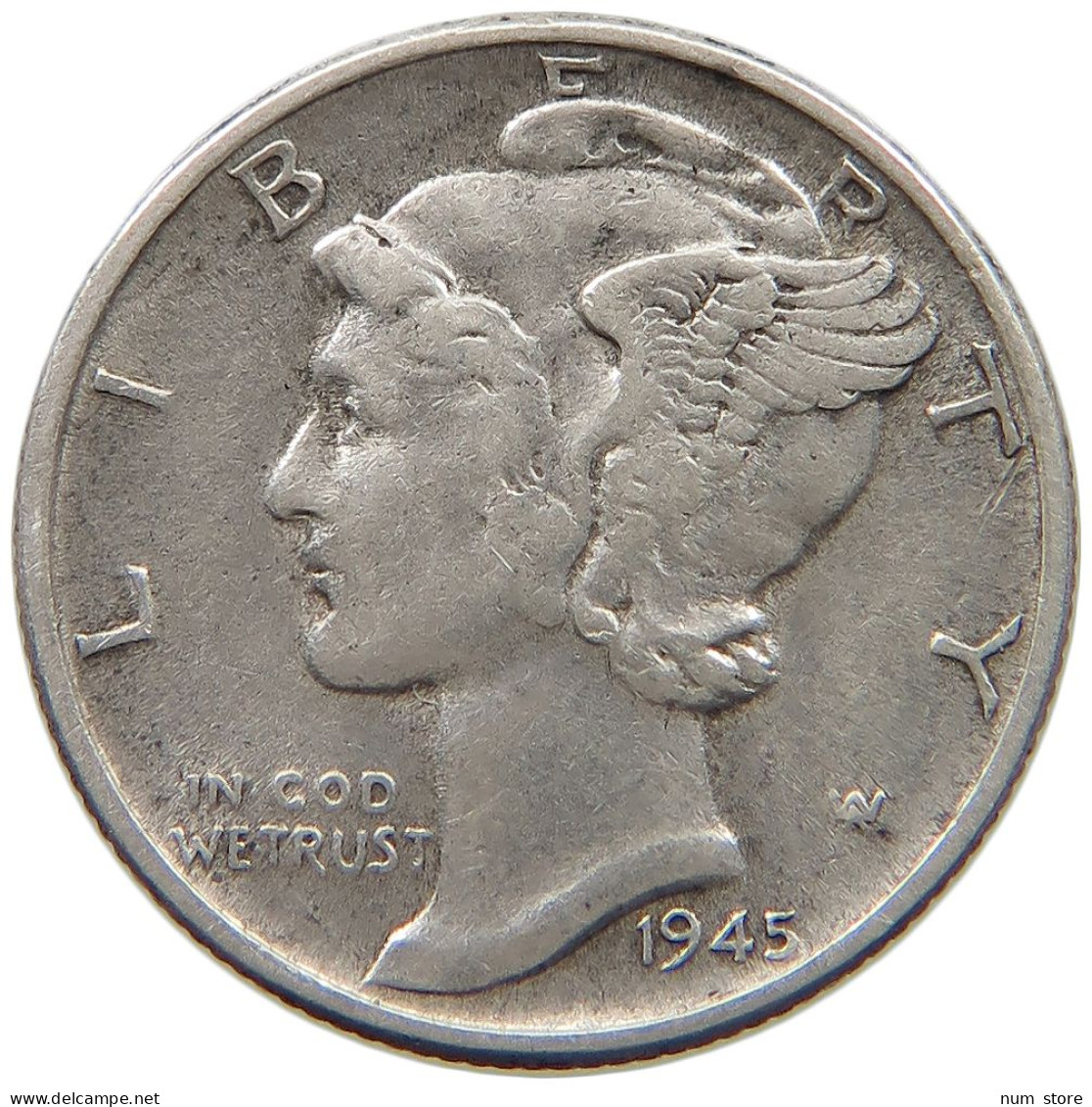 UNITED STATES OF AMERICA DIME 1945 MERCURY #c004 0495 - 1916-1945: Mercury (Mercure)