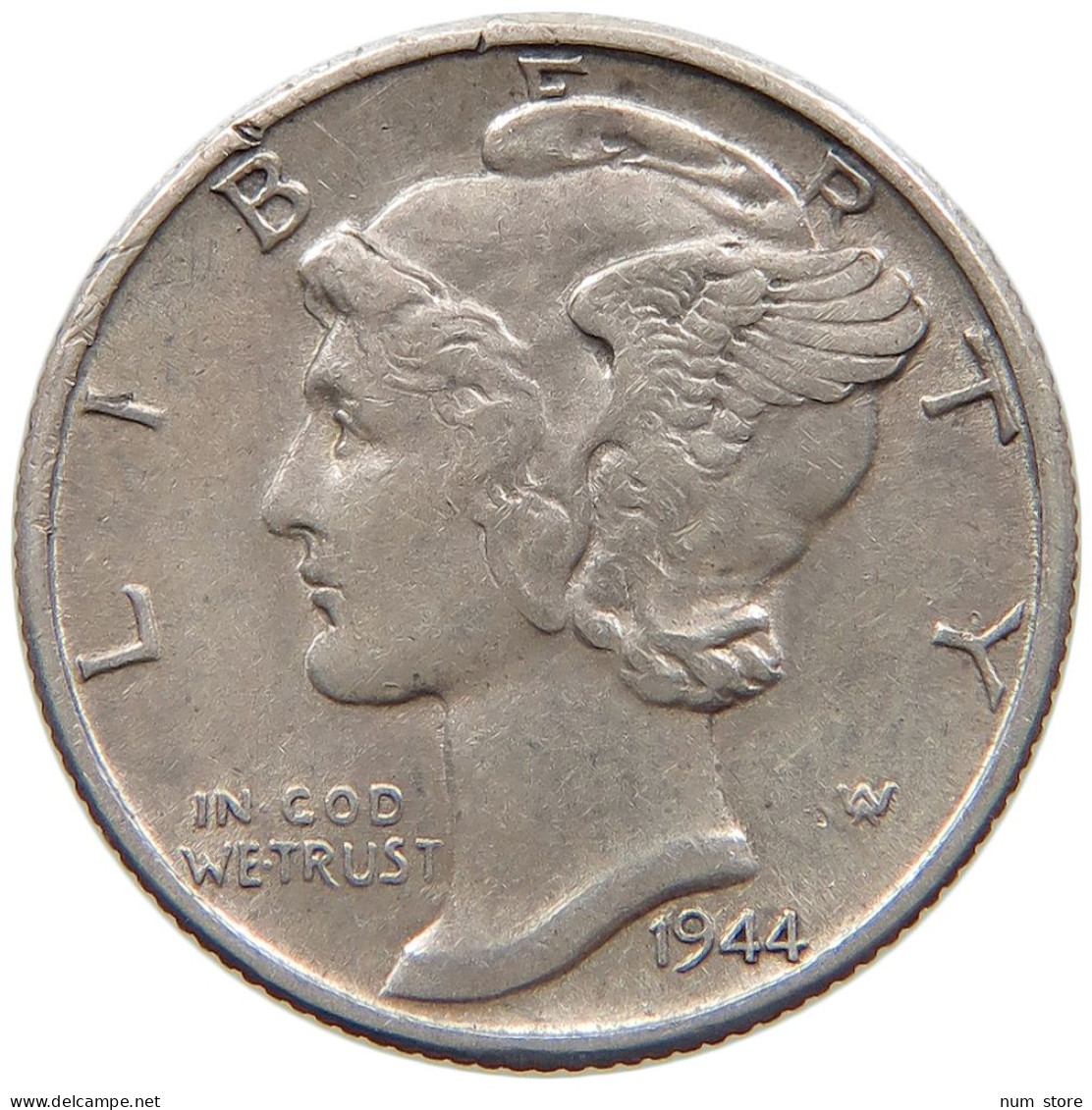 UNITED STATES OF AMERICA DIME 1944 MERCURY #c012 0255 - 1916-1945: Mercury (Mercure)