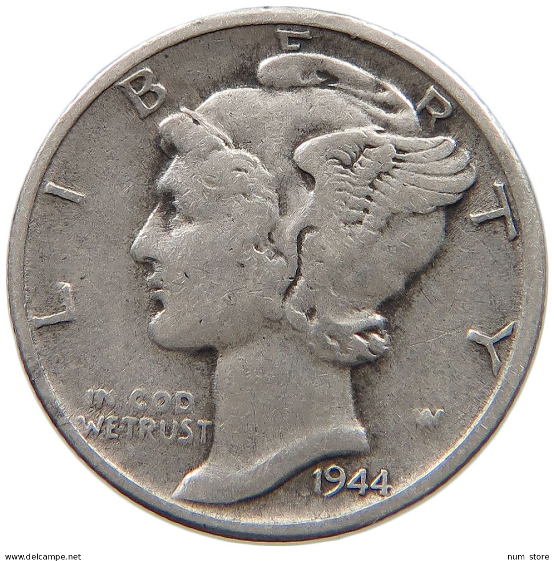 UNITED STATES OF AMERICA DIME 1944 MERCURY #c004 0505 - 1916-1945: Mercury (Mercure)