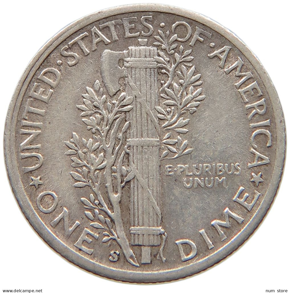 UNITED STATES OF AMERICA DIME 1944 S MERCURY #c012 0297 - 1916-1945: Mercury (Mercure)