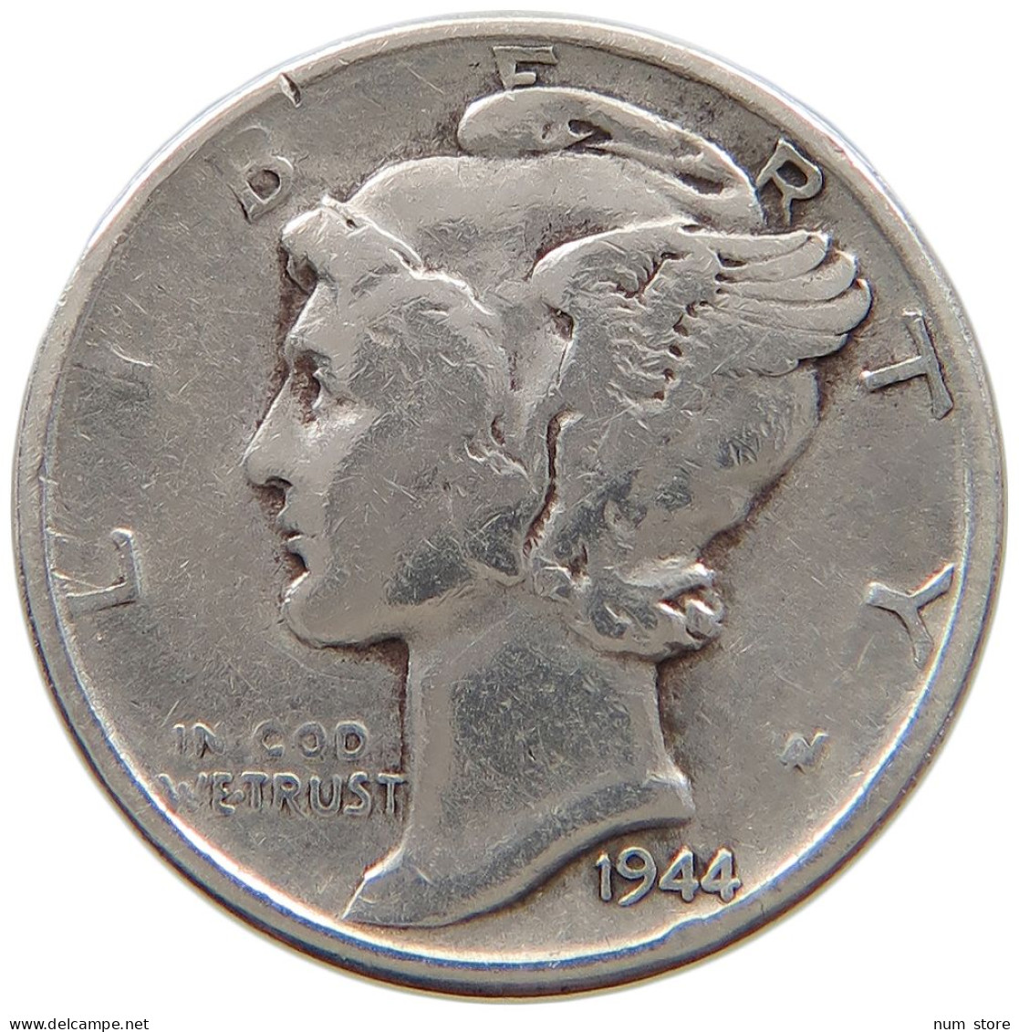 UNITED STATES OF AMERICA DIME 1944 MERCURY #a064 0419 - 1916-1945: Mercury (kwik)