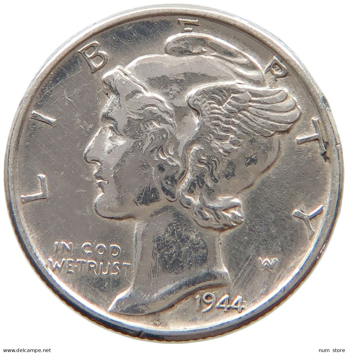 UNITED STATES OF AMERICA DIME 1944 MERCURY #a064 0403 - 1916-1945: Mercury