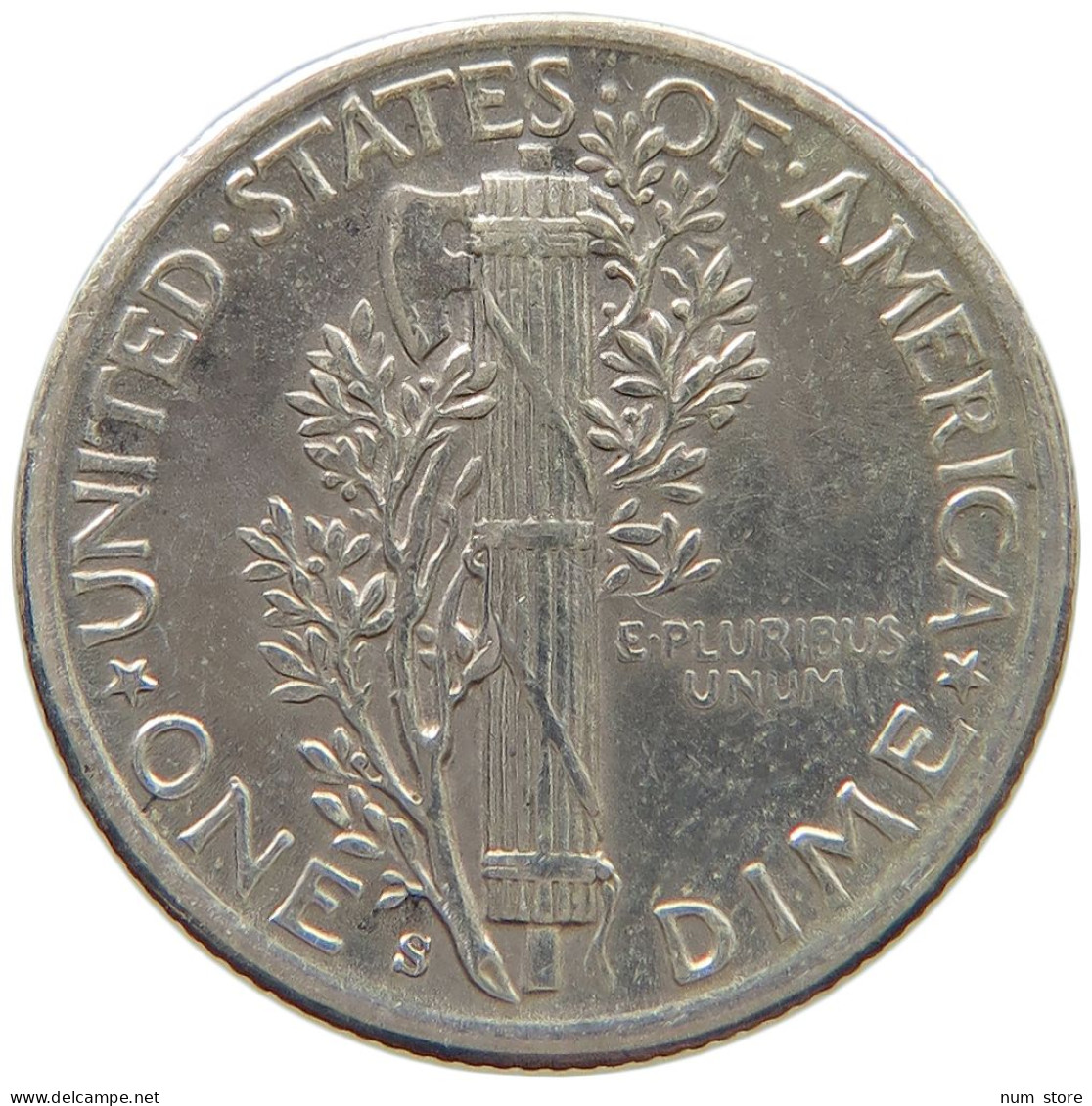 UNITED STATES OF AMERICA DIME 1943 S MERCURY #c018 0303 - 1916-1945: Mercury