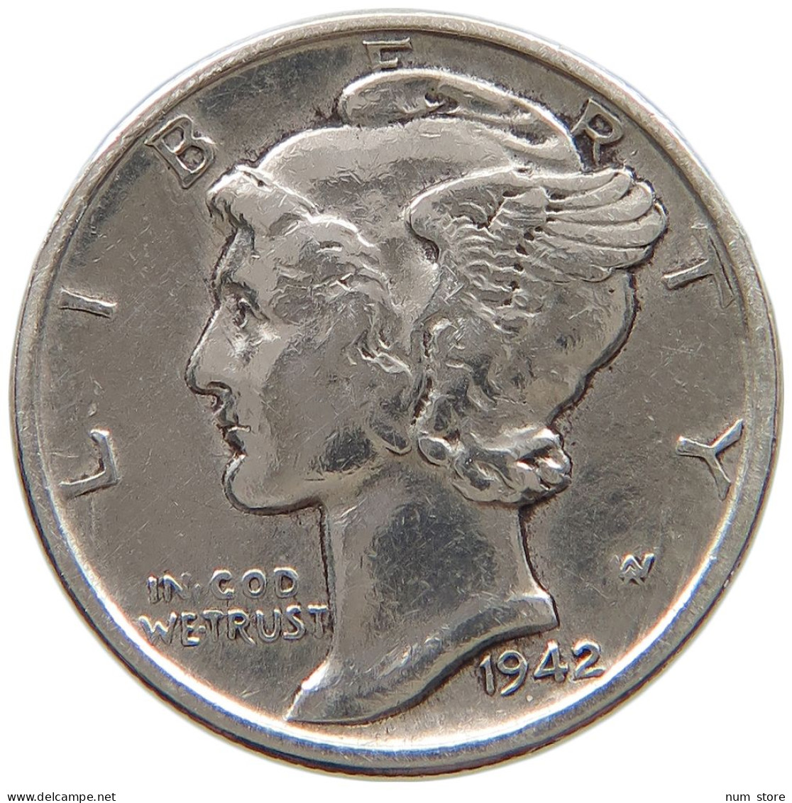 UNITED STATES OF AMERICA DIME 1942 MERCURY #a064 0393 - 1916-1945: Mercury (Mercure)