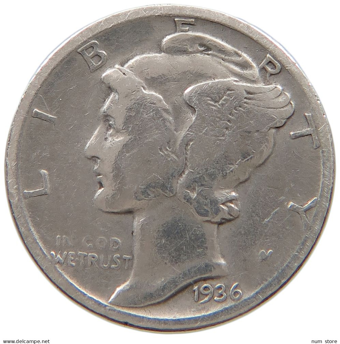 UNITED STATES OF AMERICA DIME 1936 MERCURY #a052 0433 - 1916-1945: Mercury (Mercurio)