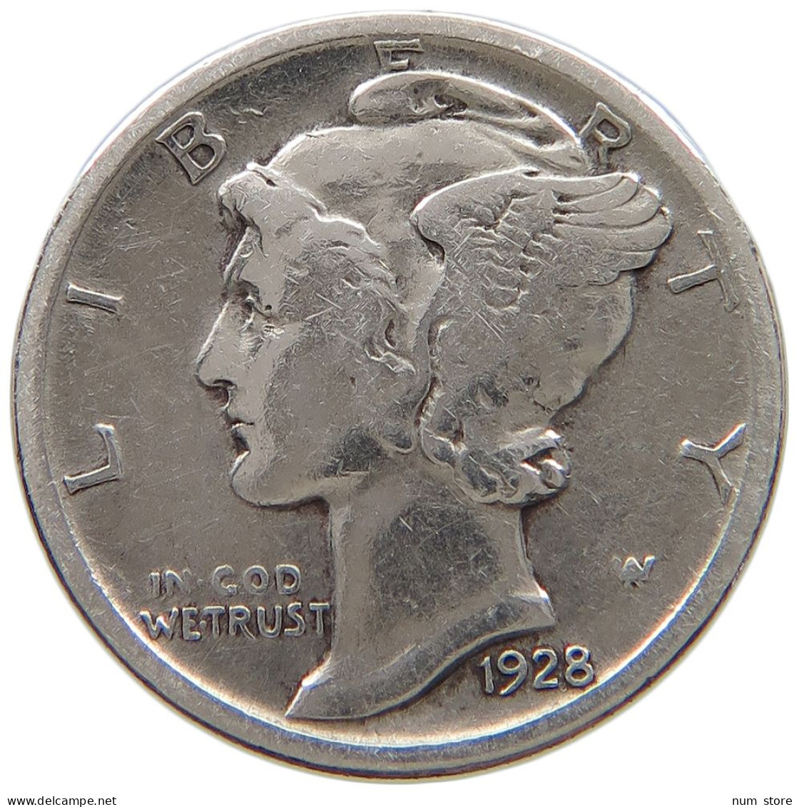 UNITED STATES OF AMERICA DIME 1928 MERCURY #a057 0191 - 1916-1945: Mercury (Mercurio)