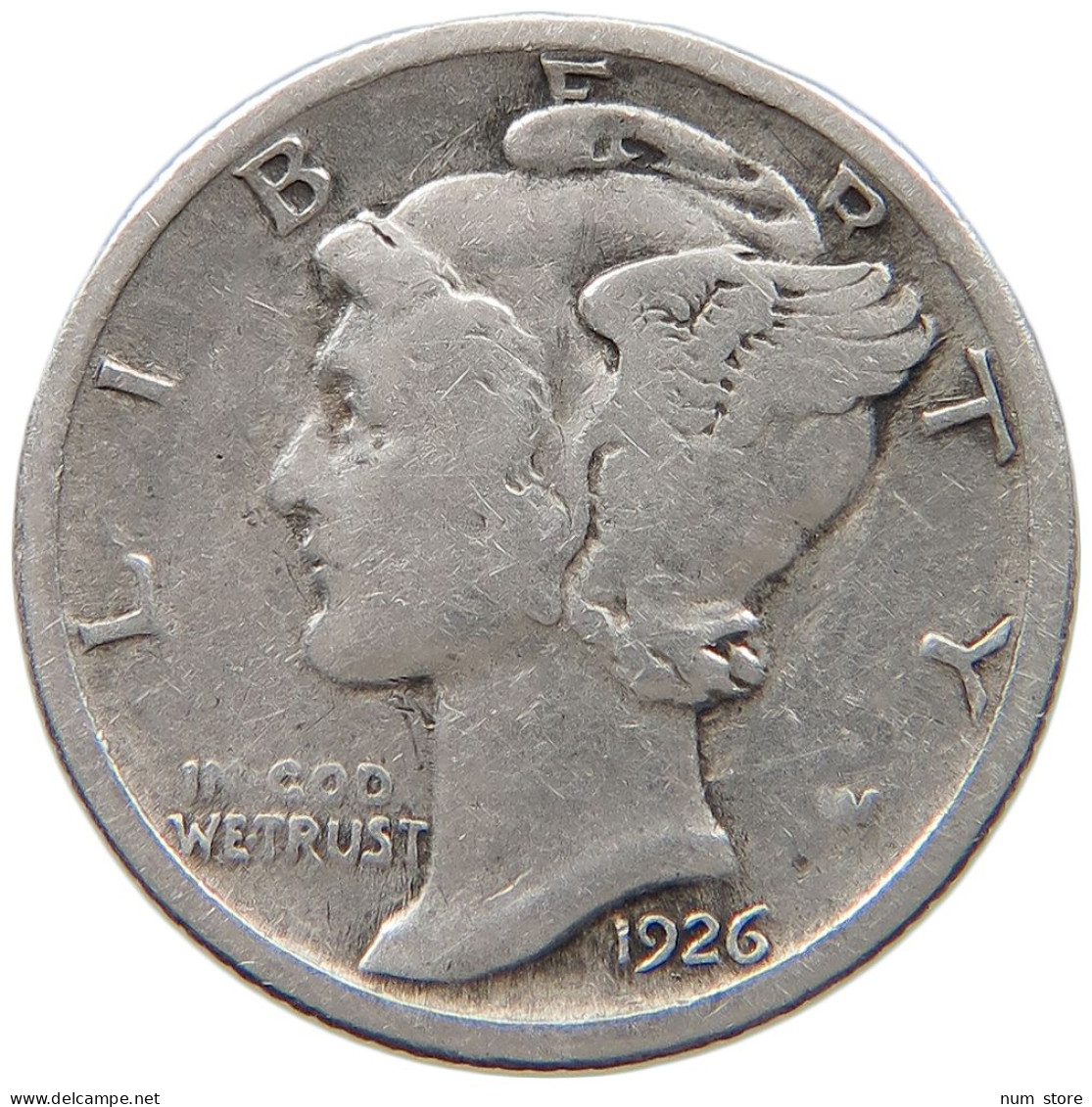 UNITED STATES OF AMERICA DIME 1926 MERCURY #c040 0555 - 1916-1945: Mercury (kwik)