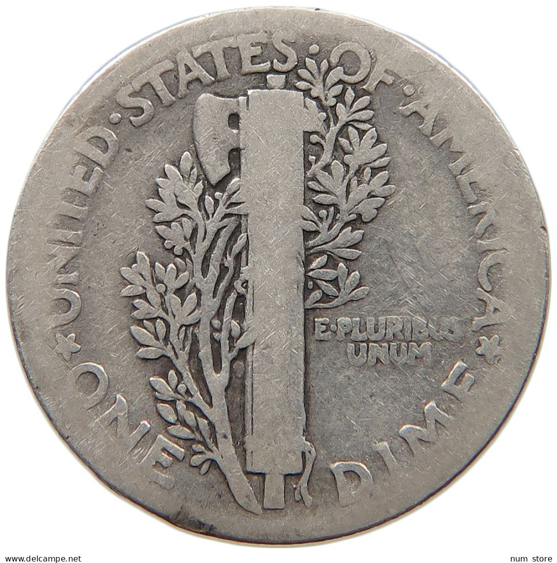 UNITED STATES OF AMERICA DIME 1916 MERCURY #c018 0305 - 1916-1945: Mercury (kwik)