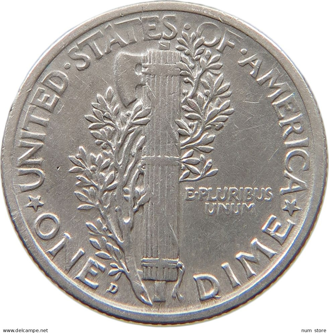 UNITED STATES OF AMERICA DIME 1920 D MERCURY #t121 0199 - 1916-1945: Mercury