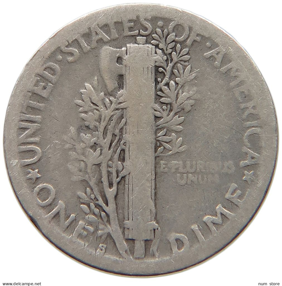 UNITED STATES OF AMERICA DIME 1918 S MERCURY #c012 0289 - 1916-1945: Mercury (kwik)