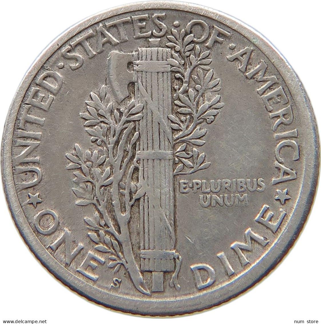 UNITED STATES OF AMERICA DIME 1917 S MERCURY #t121 0191 - 1916-1945: Mercury (Mercurio)