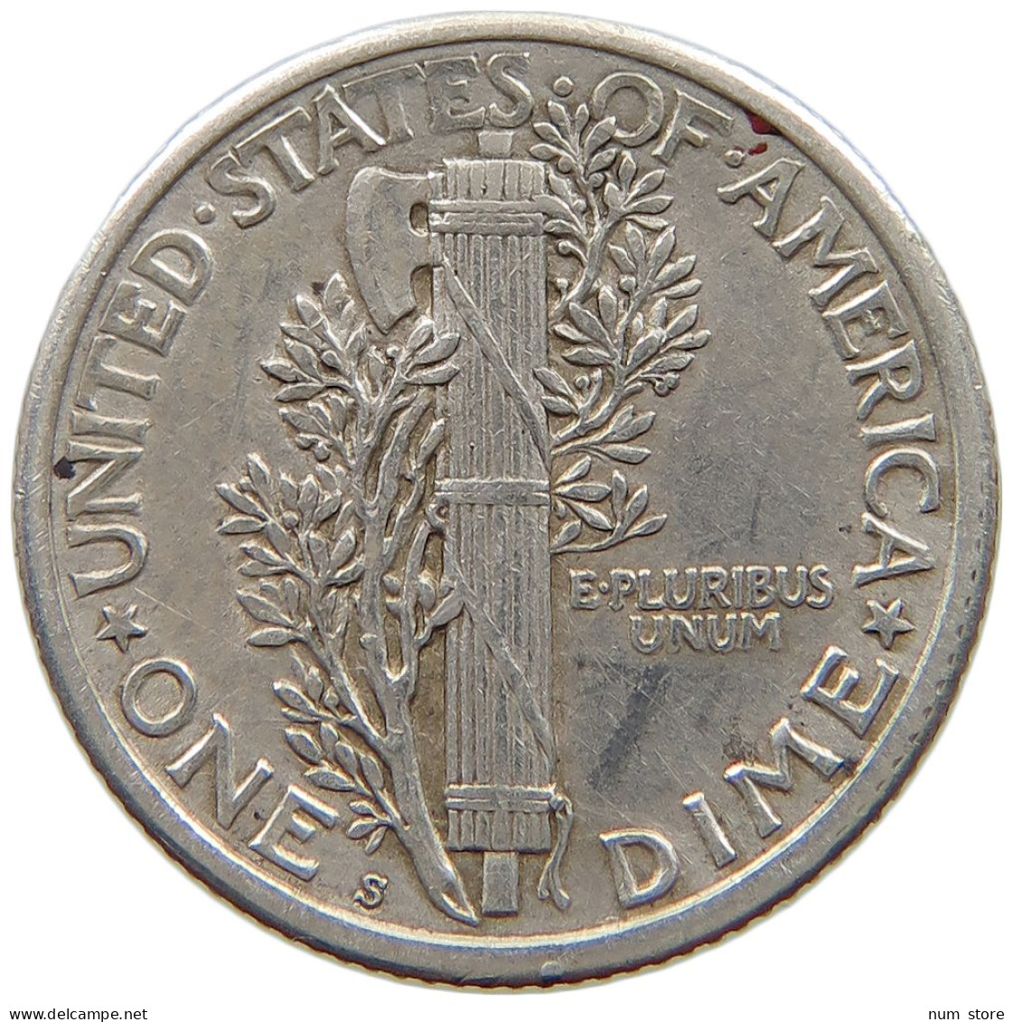 UNITED STATES OF AMERICA DIME 1917 S MERCURY #a082 0537 - 1916-1945: Mercury (kwik)