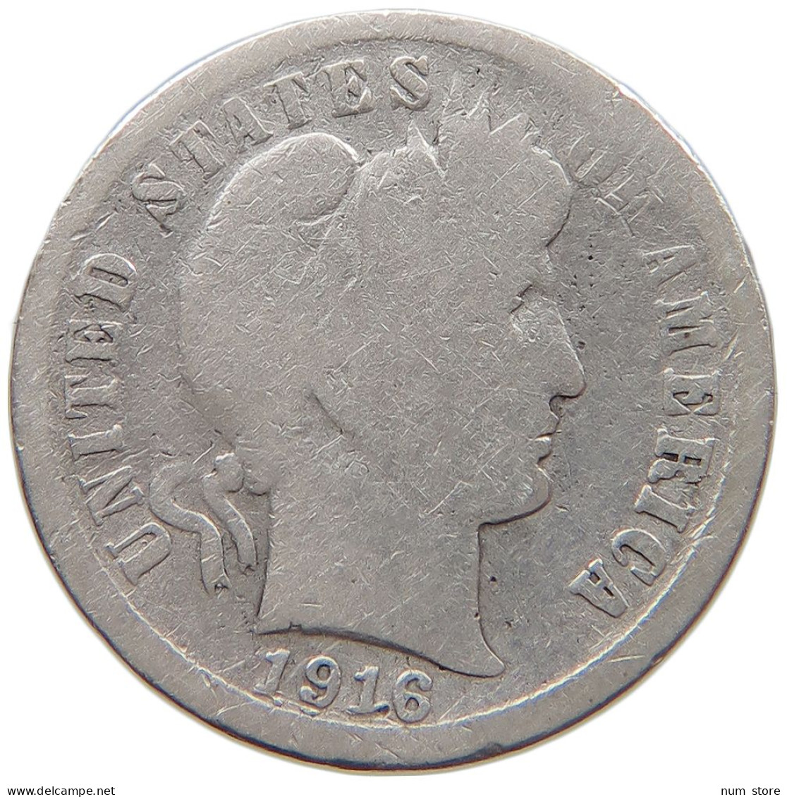 UNITED STATES OF AMERICA DIME 1916 S BARBER #c012 0323 - 1892-1916: Barber