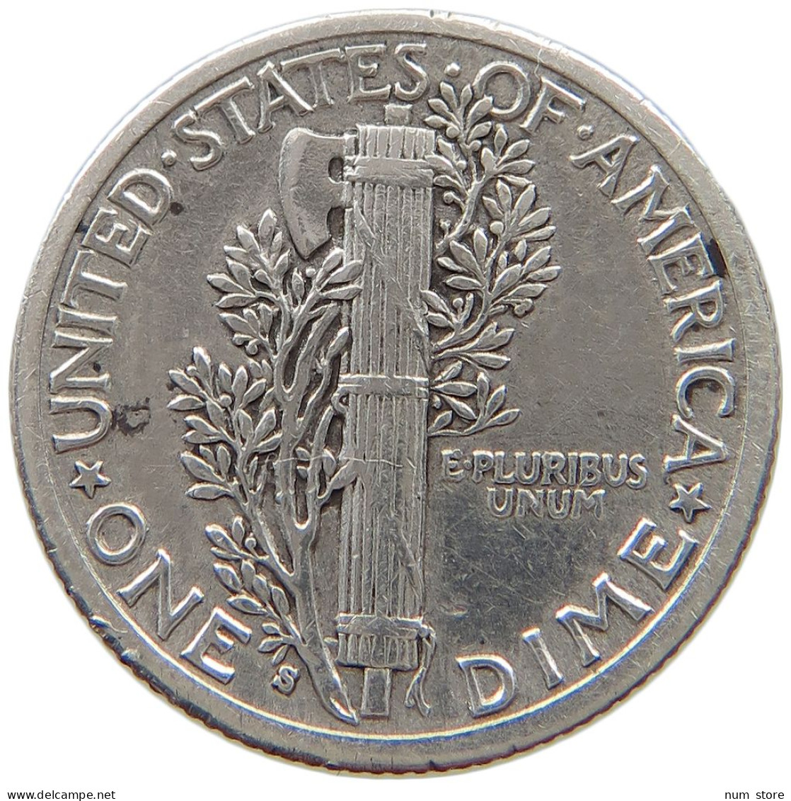 UNITED STATES OF AMERICA DIME 1916 S MERCURY #a004 0011 - 1916-1945: Mercury (kwik)