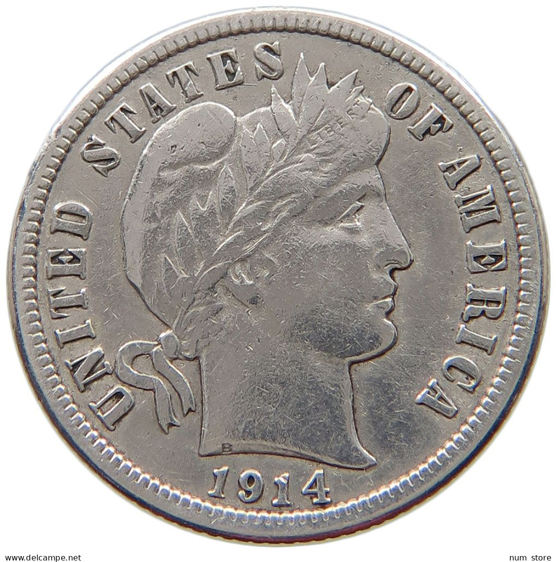 UNITED STATES OF AMERICA DIME 1914 BARBER #a002 0171 - 1892-1916: Barber