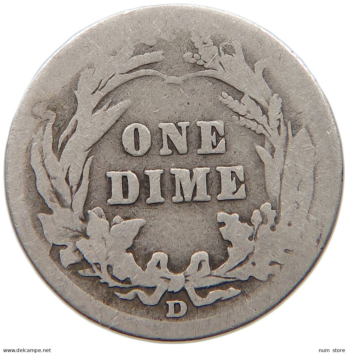 UNITED STATES OF AMERICA DIME 1912 D BARBER #c012 0329 - 1892-1916: Barber