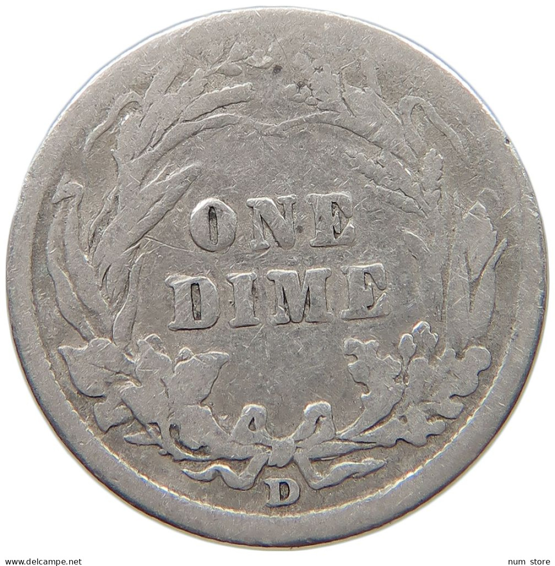 UNITED STATES OF AMERICA DIME 1911 D BARBER #c040 0495 - 1892-1916: Barber