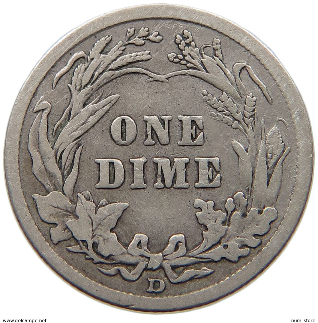 UNITED STATES OF AMERICA DIME 1911 D BARBER #t002 0065 - 1892-1916: Barber