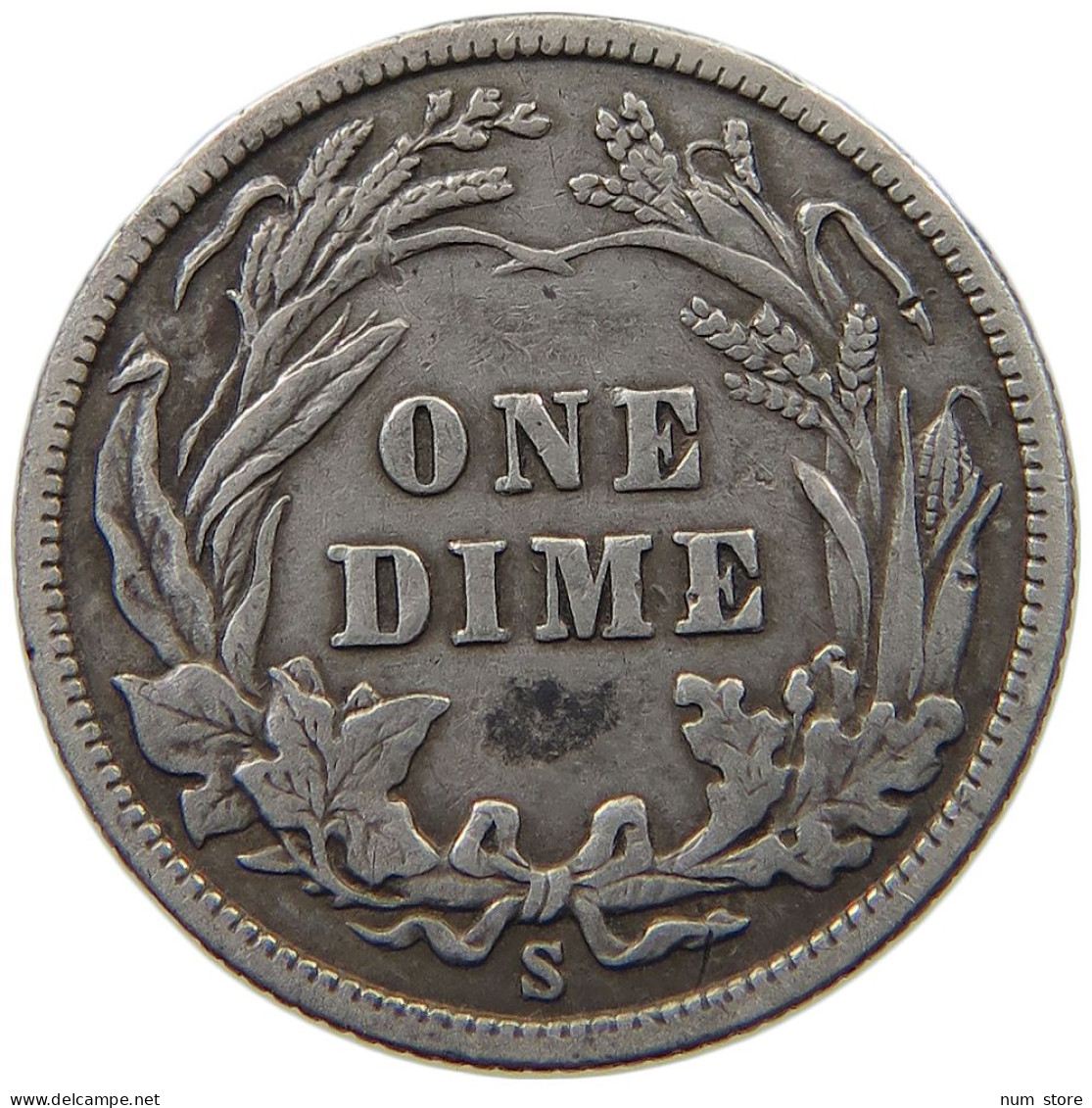 UNITED STATES OF AMERICA DIME 1911 S BARBER #t007 0359 - 1892-1916: Barber