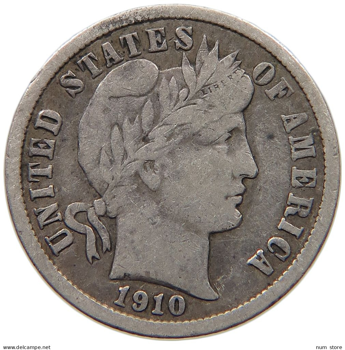 UNITED STATES OF AMERICA DIME 1910 BARBER #c019 0081 - 1892-1916: Barber