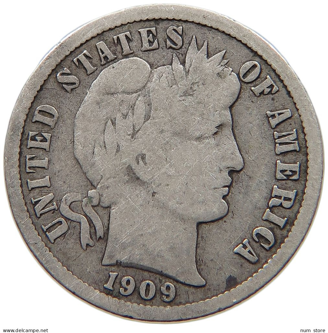 UNITED STATES OF AMERICA DIME 1909 BARBER #c041 0023 - 1892-1916: Barber