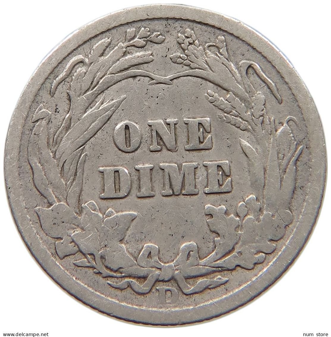 UNITED STATES OF AMERICA DIME 1908 D BARBER #c010 0421 - 1892-1916: Barber