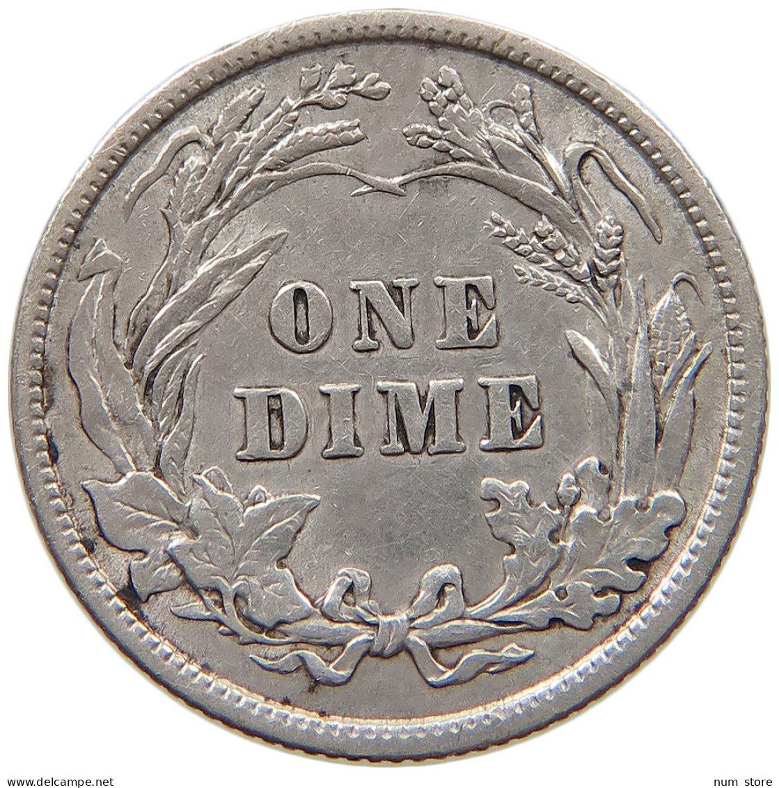 UNITED STATES OF AMERICA DIME 1907 BARBER #t115 0165 - 1892-1916: Barber