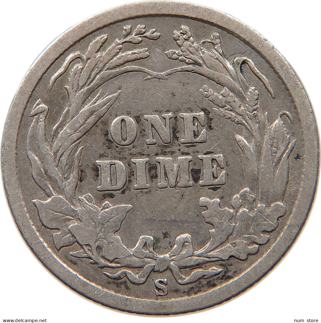 UNITED STATES OF AMERICA DIME 1907 S BARBER #t121 0239 - 1892-1916: Barber