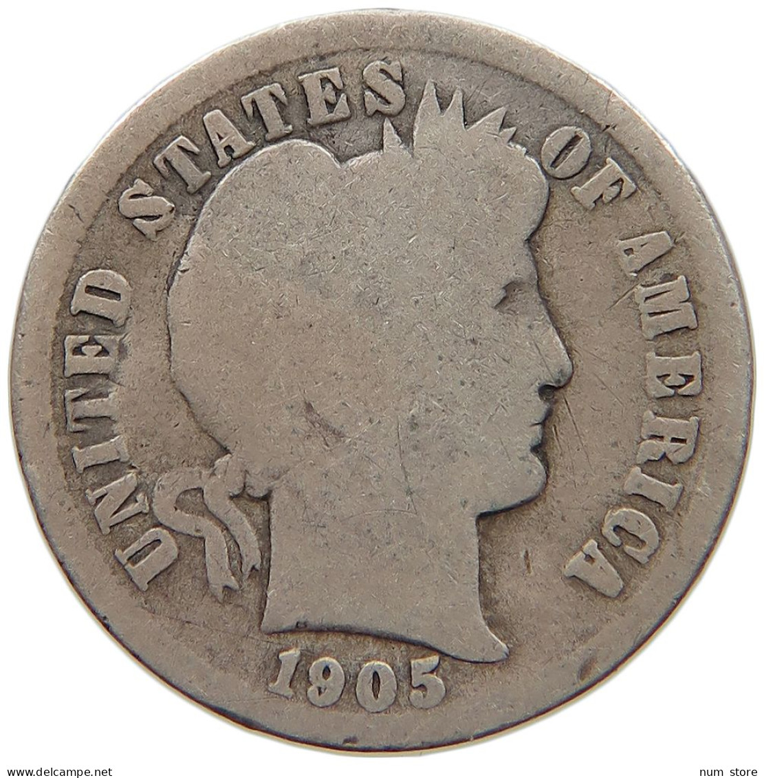 UNITED STATES OF AMERICA DIME 1905 O BARBER #c016 0335 - 1892-1916: Barber