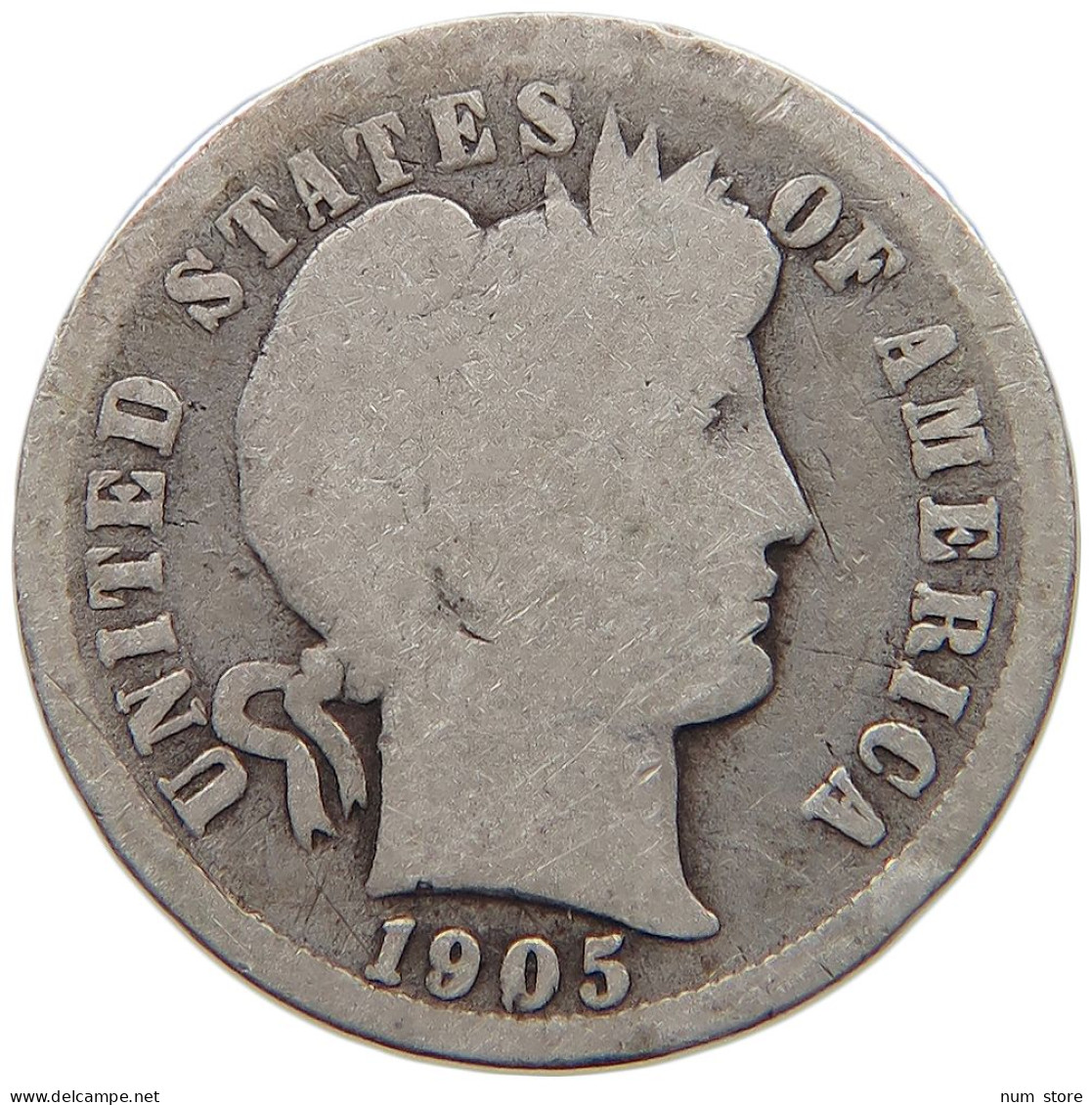 UNITED STATES OF AMERICA DIME 1905 BARBER #c036 0219 - 1892-1916: Barber