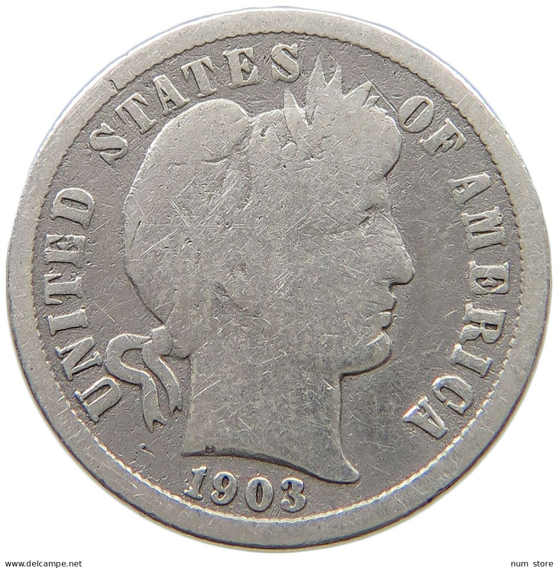 UNITED STATES OF AMERICA DIME 1903 O BARBER #a033 0107 - 1892-1916: Barber