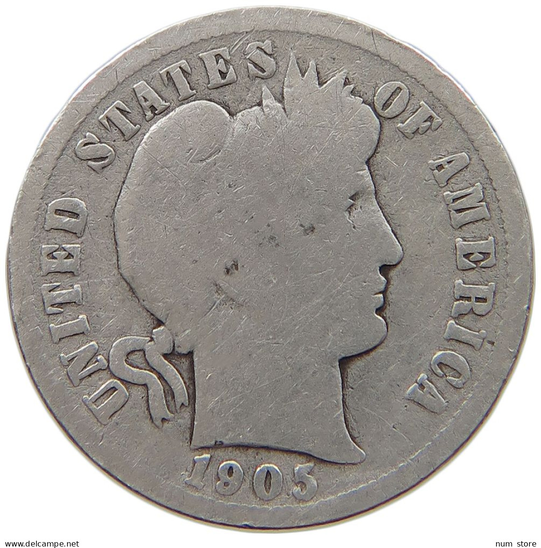 UNITED STATES OF AMERICA DIME 1905 BARBER #a004 0023 - 1892-1916: Barber