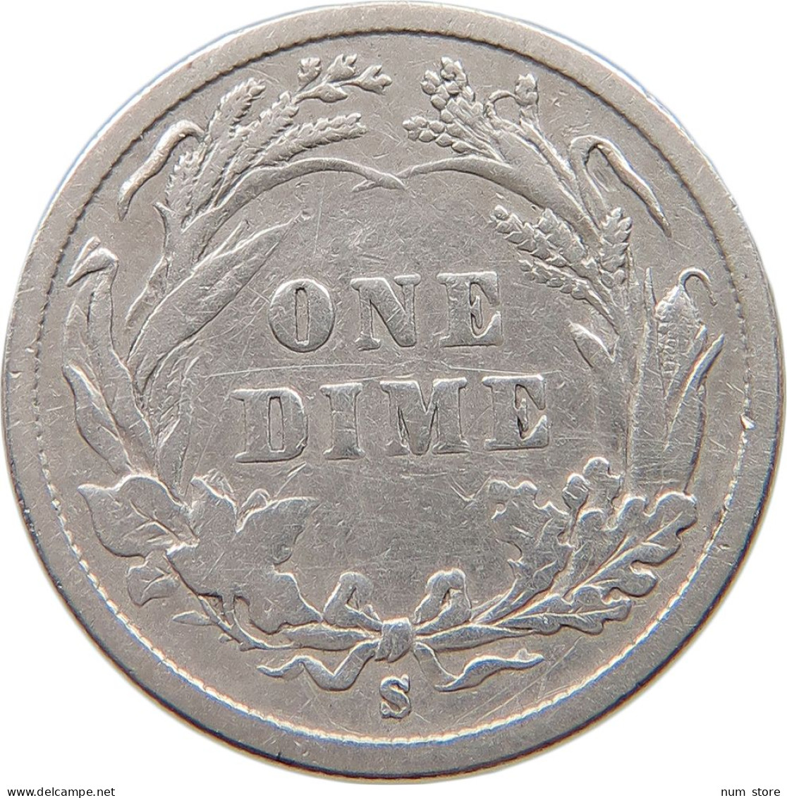 UNITED STATES OF AMERICA DIME 1898 S BARBER #t121 0225 - 1892-1916: Barber