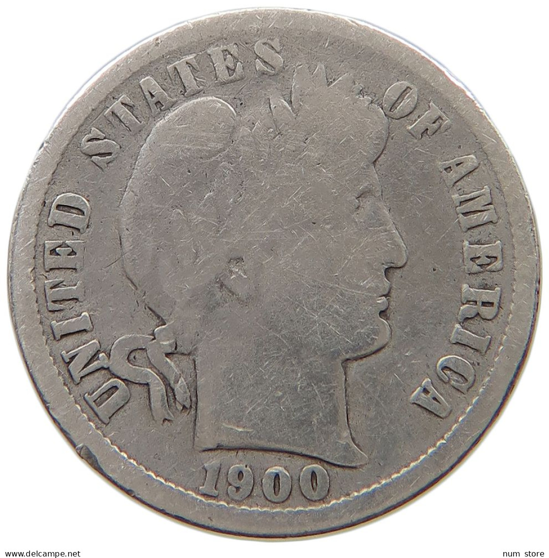 UNITED STATES OF AMERICA DIME 1900 BARBER #a044 0955 - 1892-1916: Barber