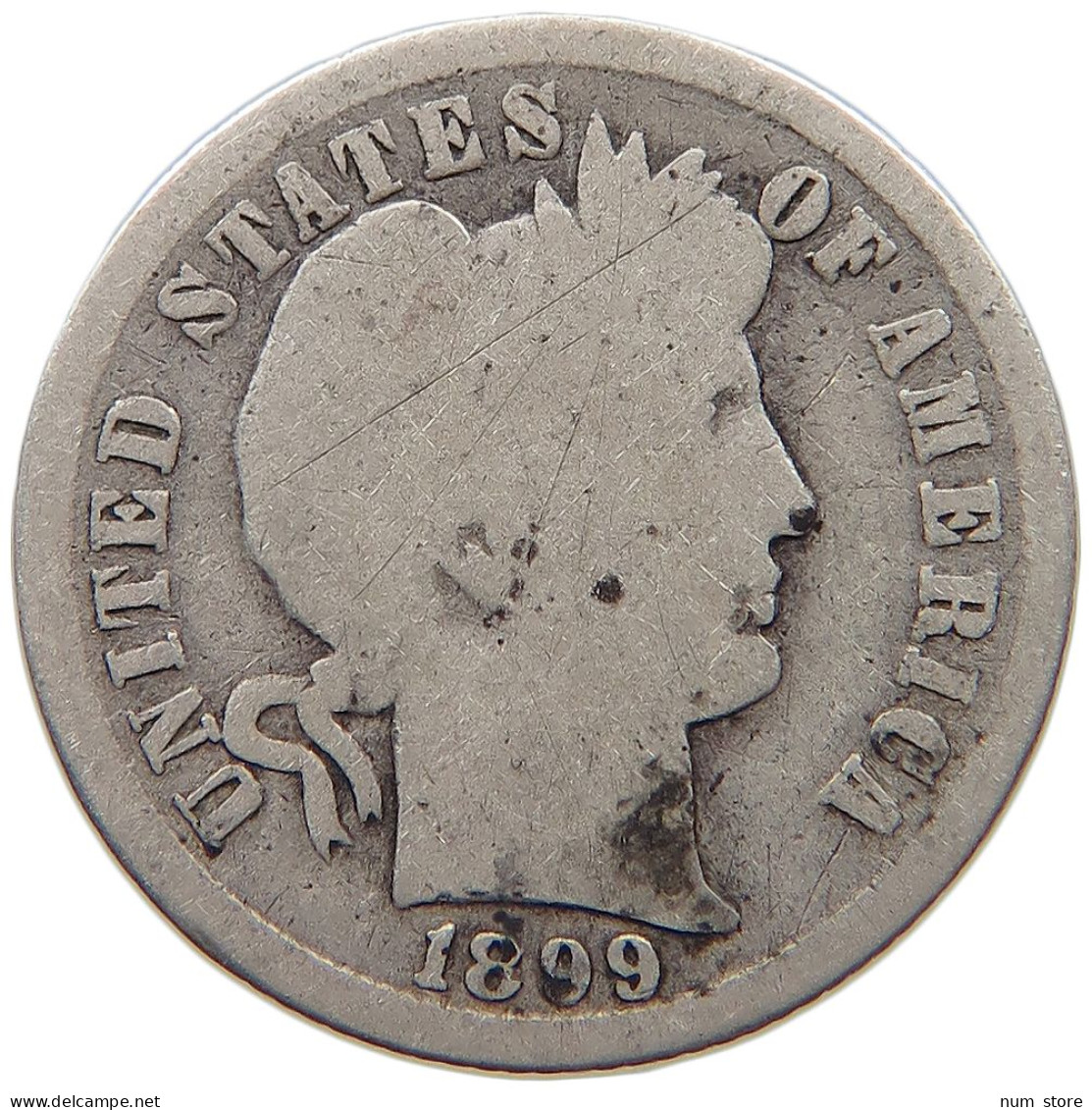 UNITED STATES OF AMERICA DIME 1899 BARBER #c041 0073 - 1892-1916: Barber