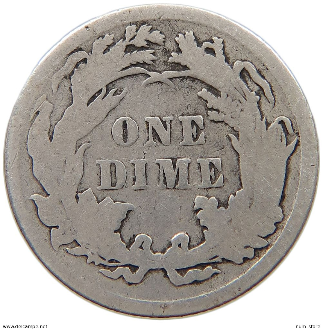 UNITED STATES OF AMERICA DIME 1889 SEATED LIBERTY #a082 0545 - 1837-1891: Seated Liberty