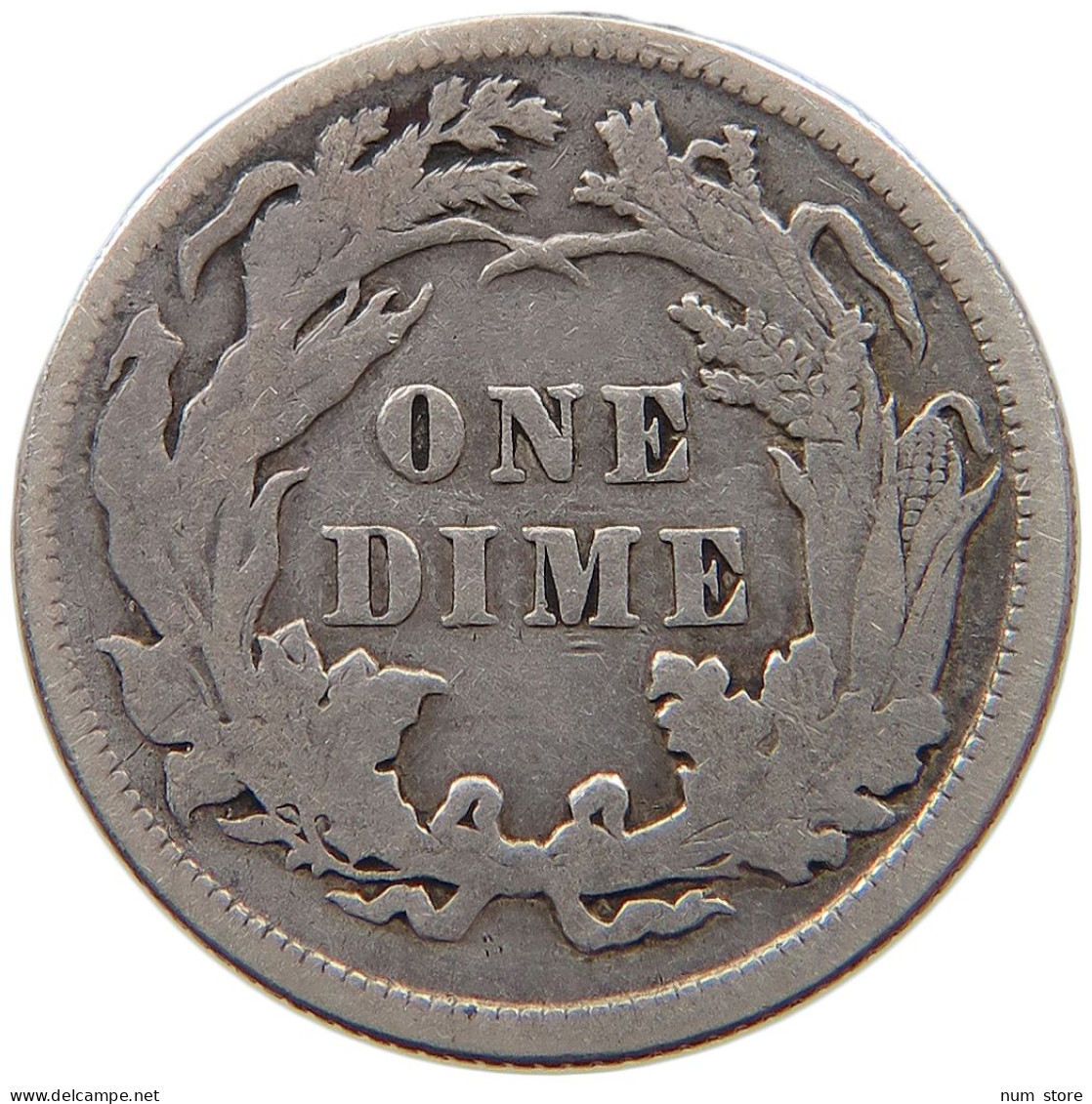 UNITED STATES OF AMERICA DIME 1889 SEATED LIBERTY #T068 0295 - 1837-1891: Seated Liberty (Libertà Seduta)