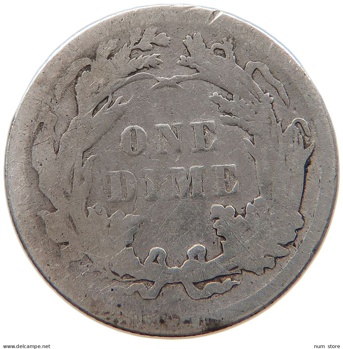 UNITED STATES OF AMERICA DIME 1883 SEATED LIBERTY #t162 0263 - 1837-1891: Seated Liberty